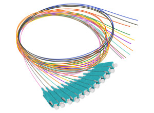 OM3 Fiber Optic SC Pigtail (12 Color Pack)
